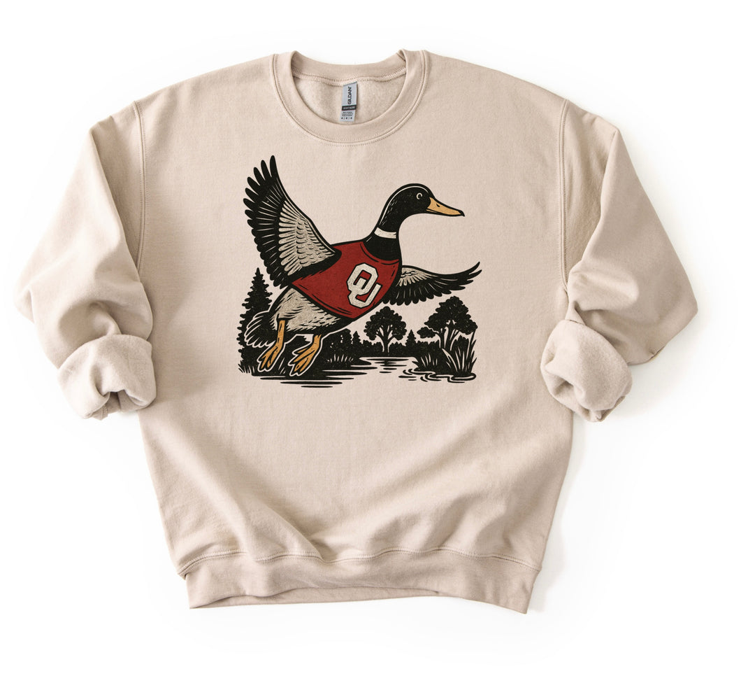 OU MALLARD CREWNECK