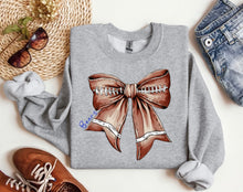 Load image into Gallery viewer, Football Bow Sweatshirt
