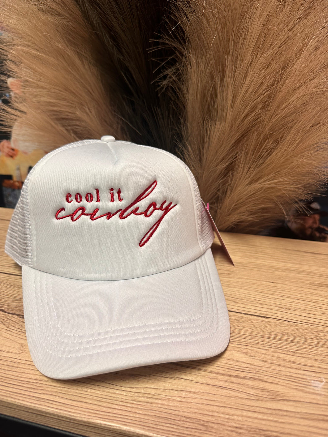 Cool It Cowboy Embroidered Trucker Hat