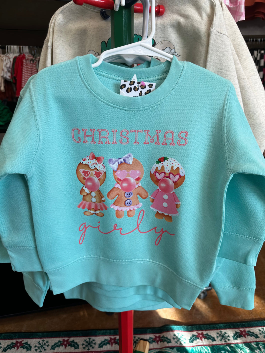 Girls Christmas Girly Sweatshirt