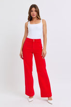 Load image into Gallery viewer, Red corduroy high waisted Judy blues
