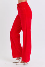 Load image into Gallery viewer, Red corduroy high waisted Judy blues
