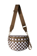 Load image into Gallery viewer, Oversized double zip crescent sling bag
