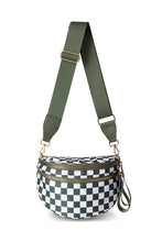 Load image into Gallery viewer, Oversized double zip crescent sling bag
