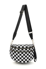 Load image into Gallery viewer, Oversized double zip crescent sling bag

