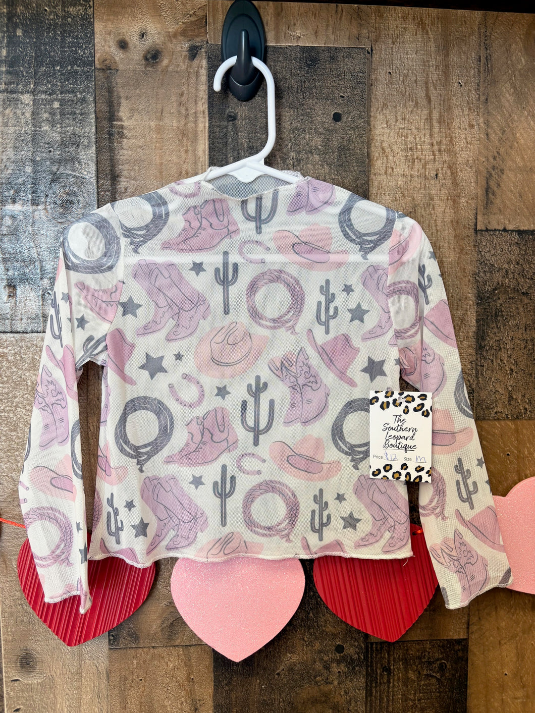 Girls' Ready to Rodeo Mesh Top