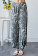Load image into Gallery viewer, LEOPARD &amp; CAMO SIDE SLIT ANKLE TIE PANTS

