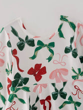 Load image into Gallery viewer, Girls Merry Bows Twirl Dress
