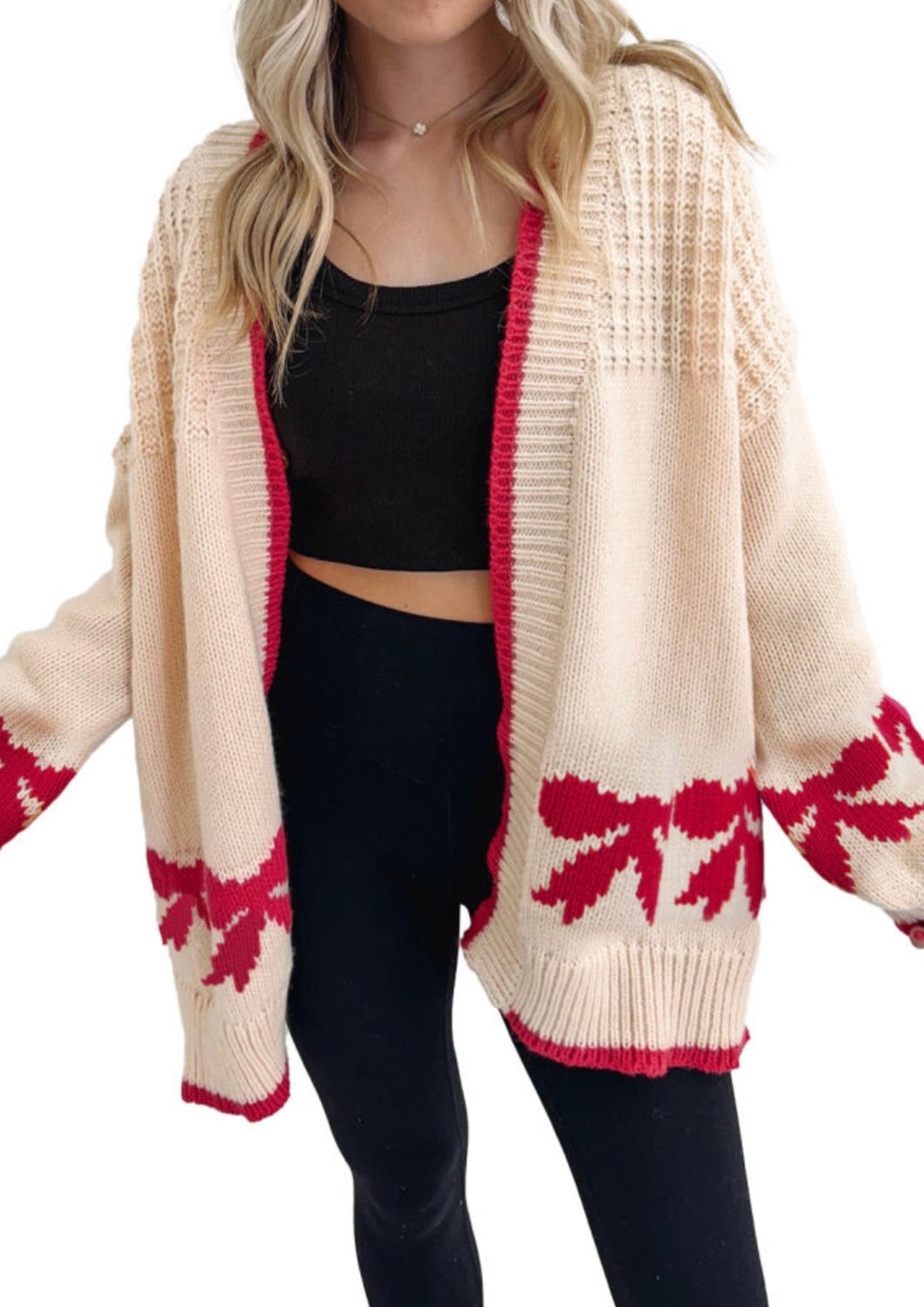 Holiday Bow Cardigan