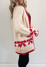 Load image into Gallery viewer, Holiday Bow Cardigan
