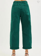 Load image into Gallery viewer, Forrest High Rise Cropped Barrel Cargo Pocket Jeans
