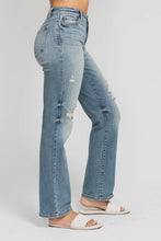 Load image into Gallery viewer, High Waisted Dad Straight Judy Blue Jeans
