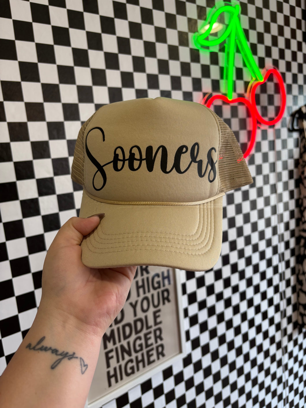 Neutral Sooners Trucker Hat