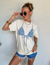 Load image into Gallery viewer, POLKA DOT BIKINI TOP TEE
