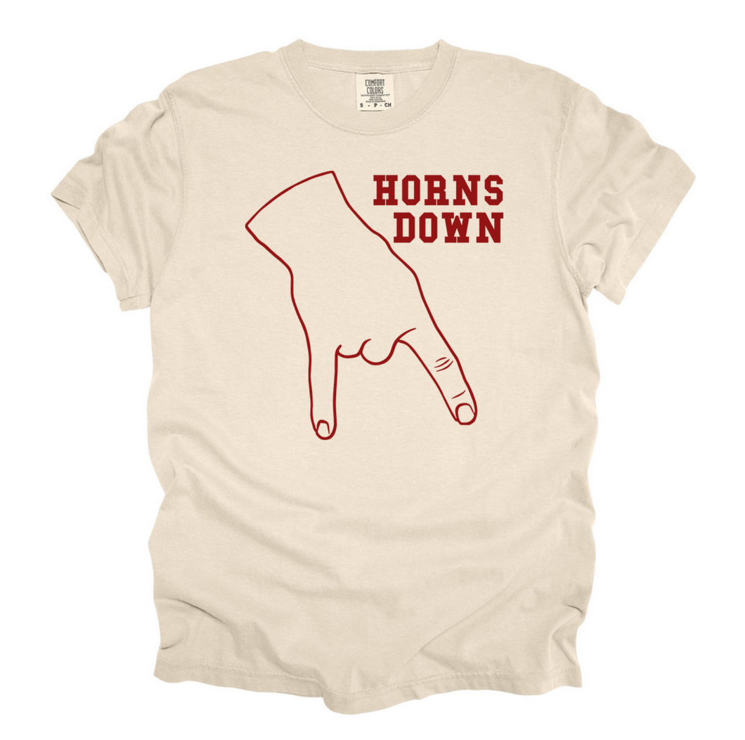 OG HORNS DOWN CREAM TEE