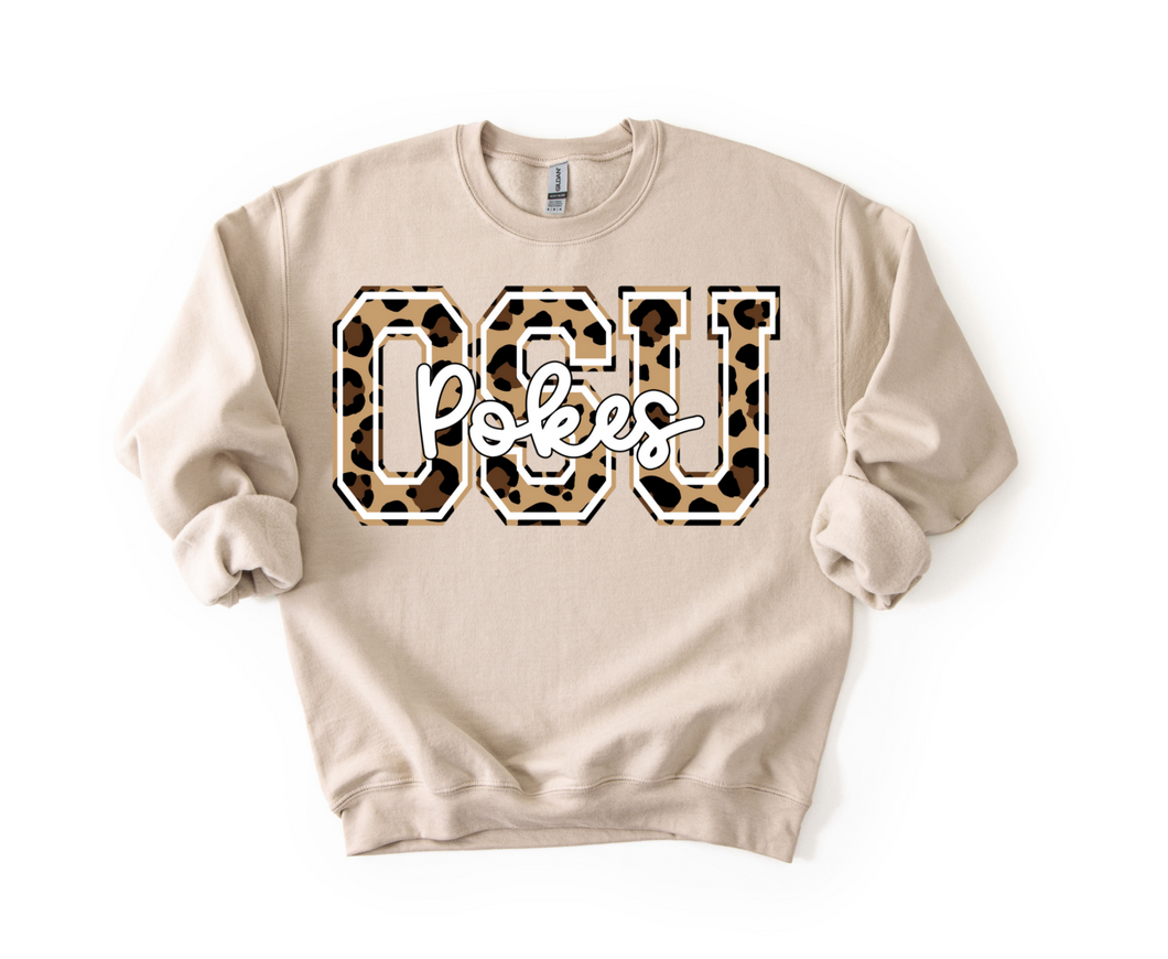 LEOPARD OSU SWEATSHIRT