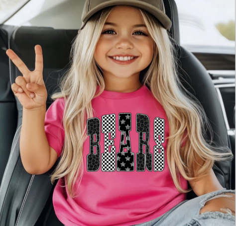 CHECKERED & STAR BEARS TEE