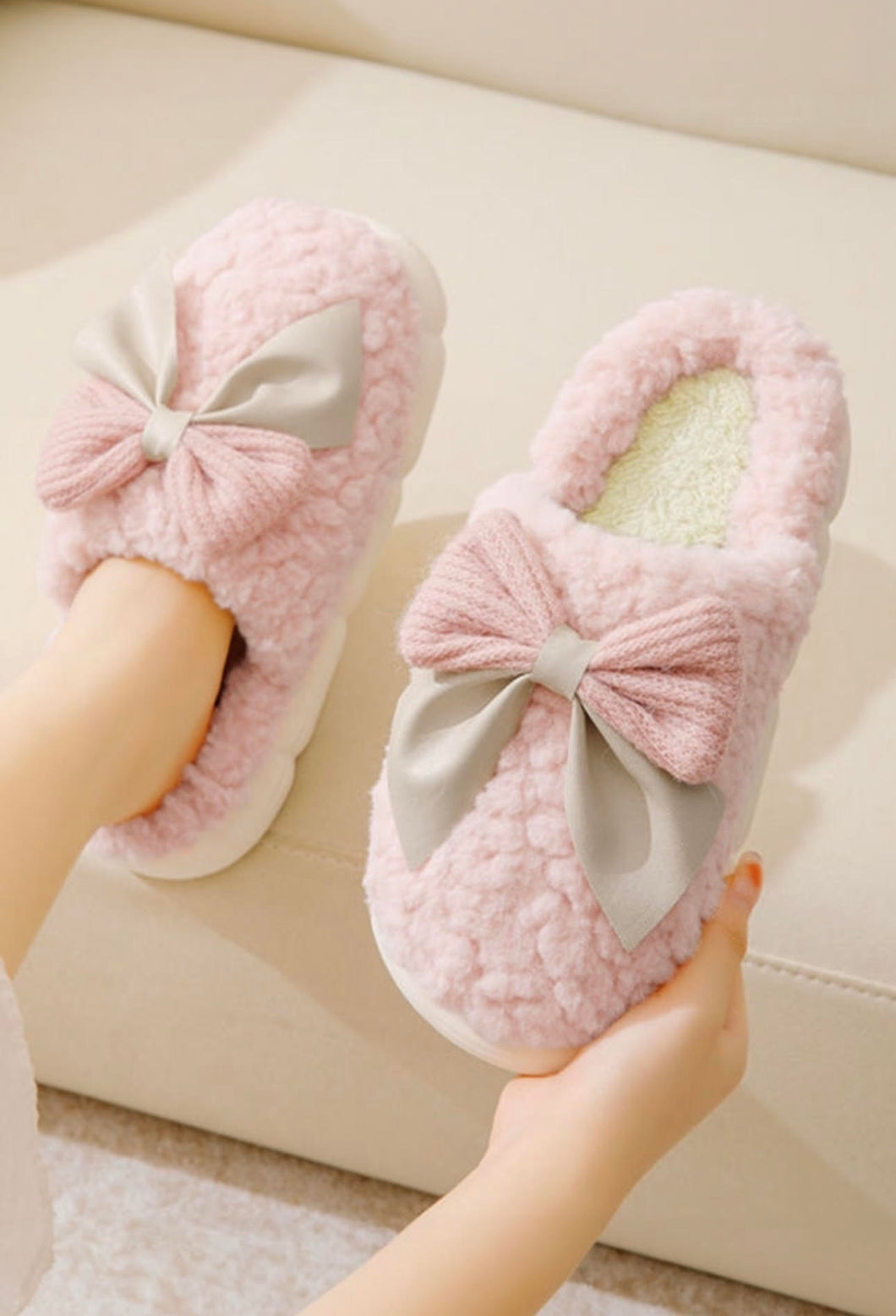 Bow Houseshoes (Multiple Color Options Available)