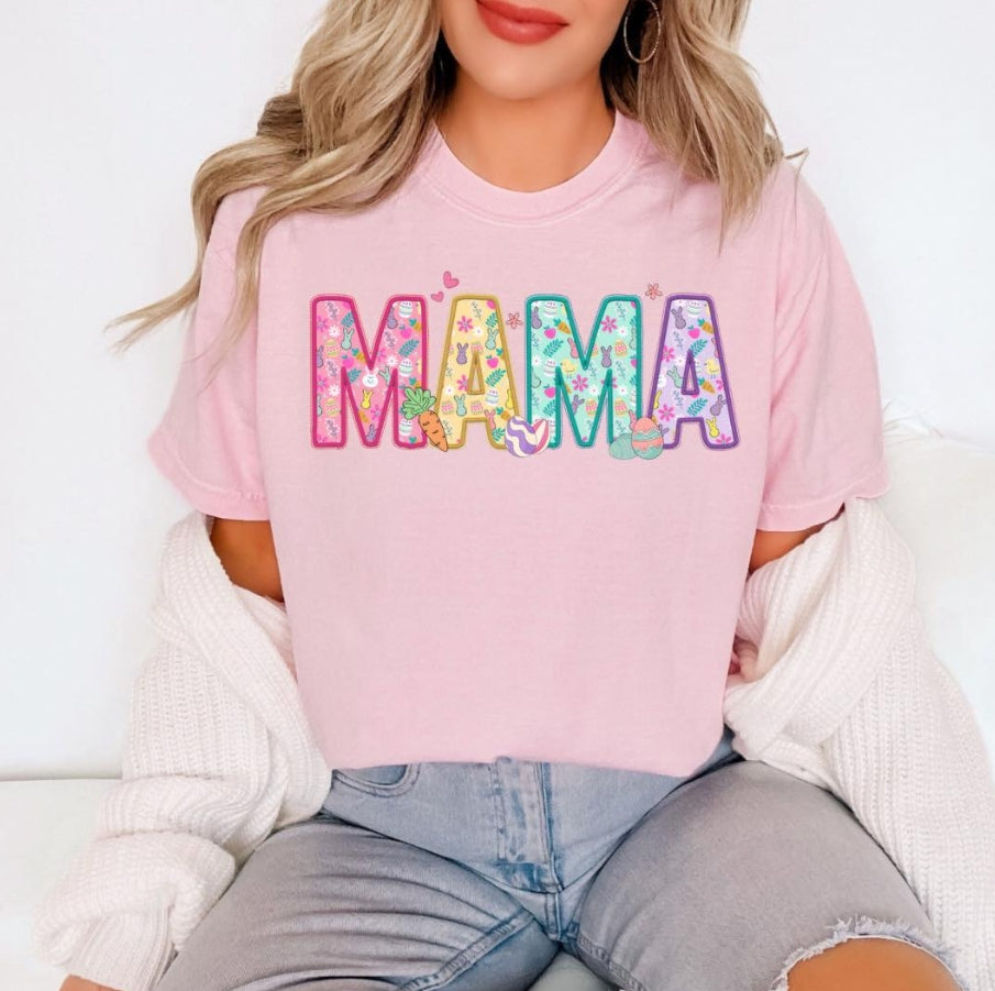 EASTER EMBROIDERY MAMA DTF PRINT