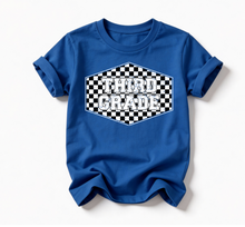 Load image into Gallery viewer, CHECKERED BACK TO SCHOOL TEE
