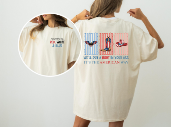 Courtesy of the red, white and blue