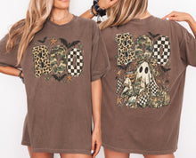 Load image into Gallery viewer, LEOPARD, CHECKERS, &amp; BOO CAMO TEE

