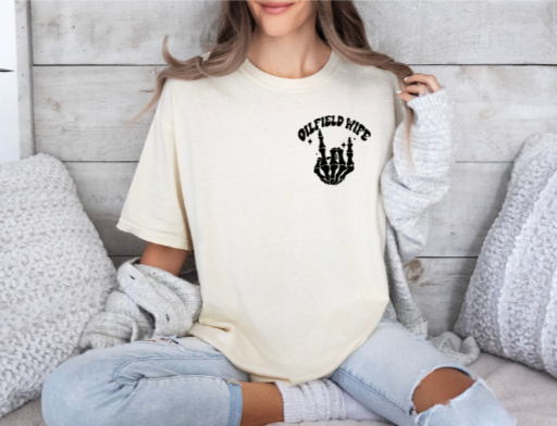 OILFIELD WIFE POCKET DTF PRINT
