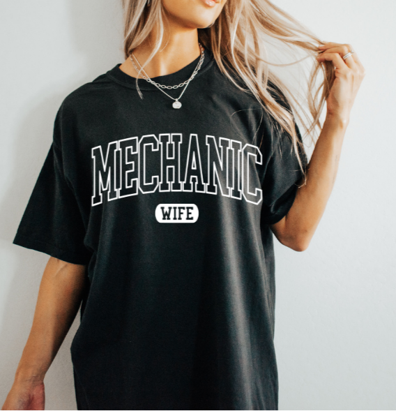 MECHANIC WIFE DTF PRINT