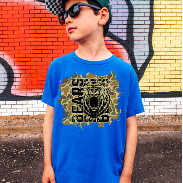 Kids Camo Bears Tee
