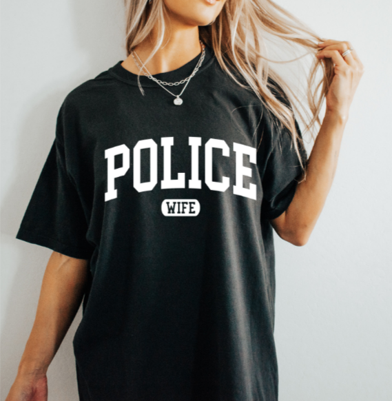 POLICE WIFE DTF PRINT