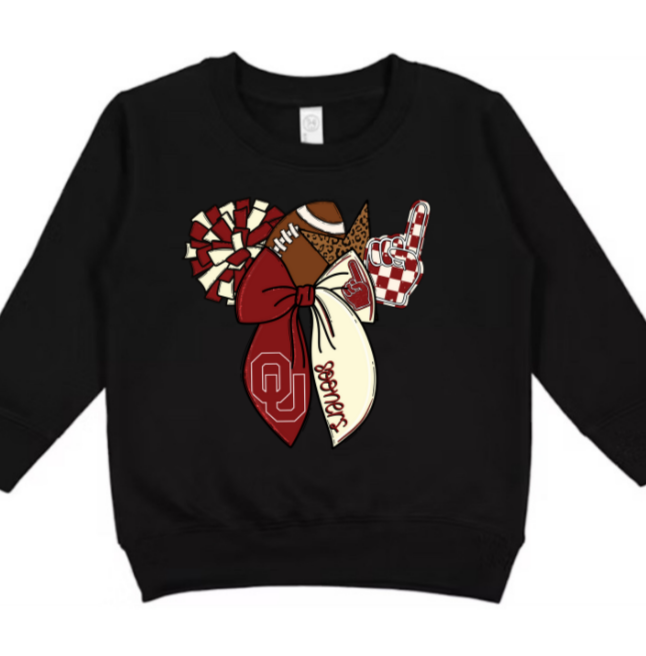Oklahoma University Bow Sweatshirt