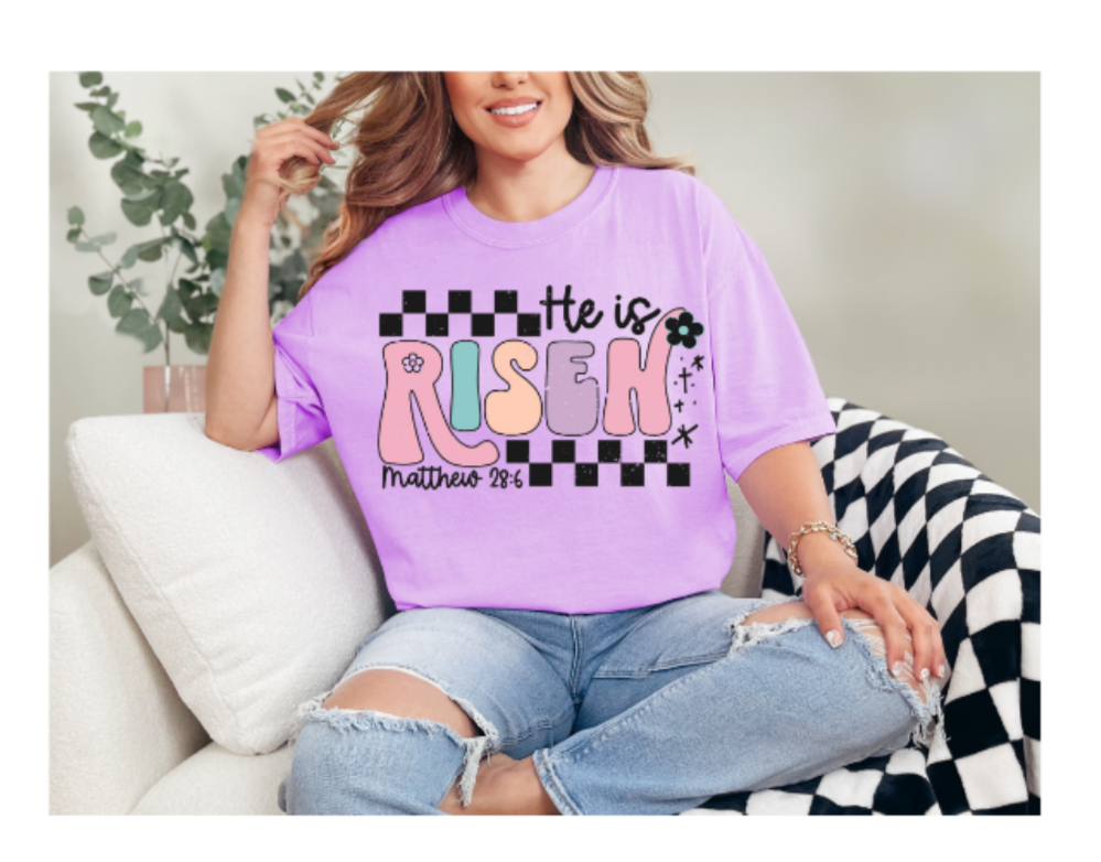 HE HAS RISEN DTF PRINT