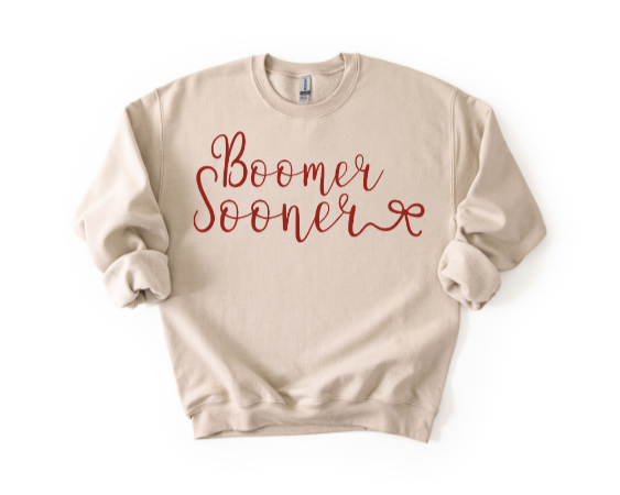 CUTESIE BOOMER SOONER CREWNECK SWEATSHIRT