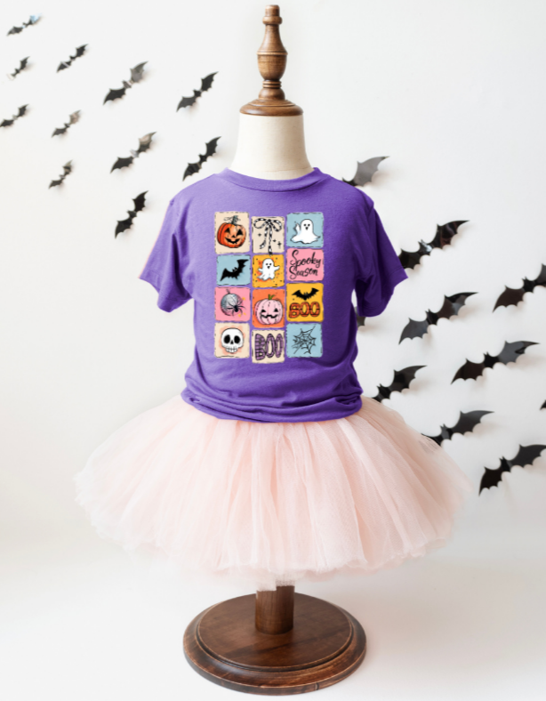 GIRLS HALLOWEEN COLLAGE TEE