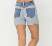 Load image into Gallery viewer, Judy Blue Color Block Shorts / Plus
