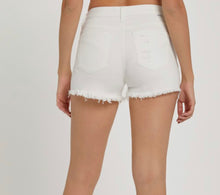 Load image into Gallery viewer, Risen White Denim Shorts / Plus
