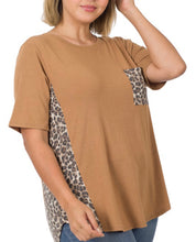 Load image into Gallery viewer, Leopard Pocket Tee / Plus
