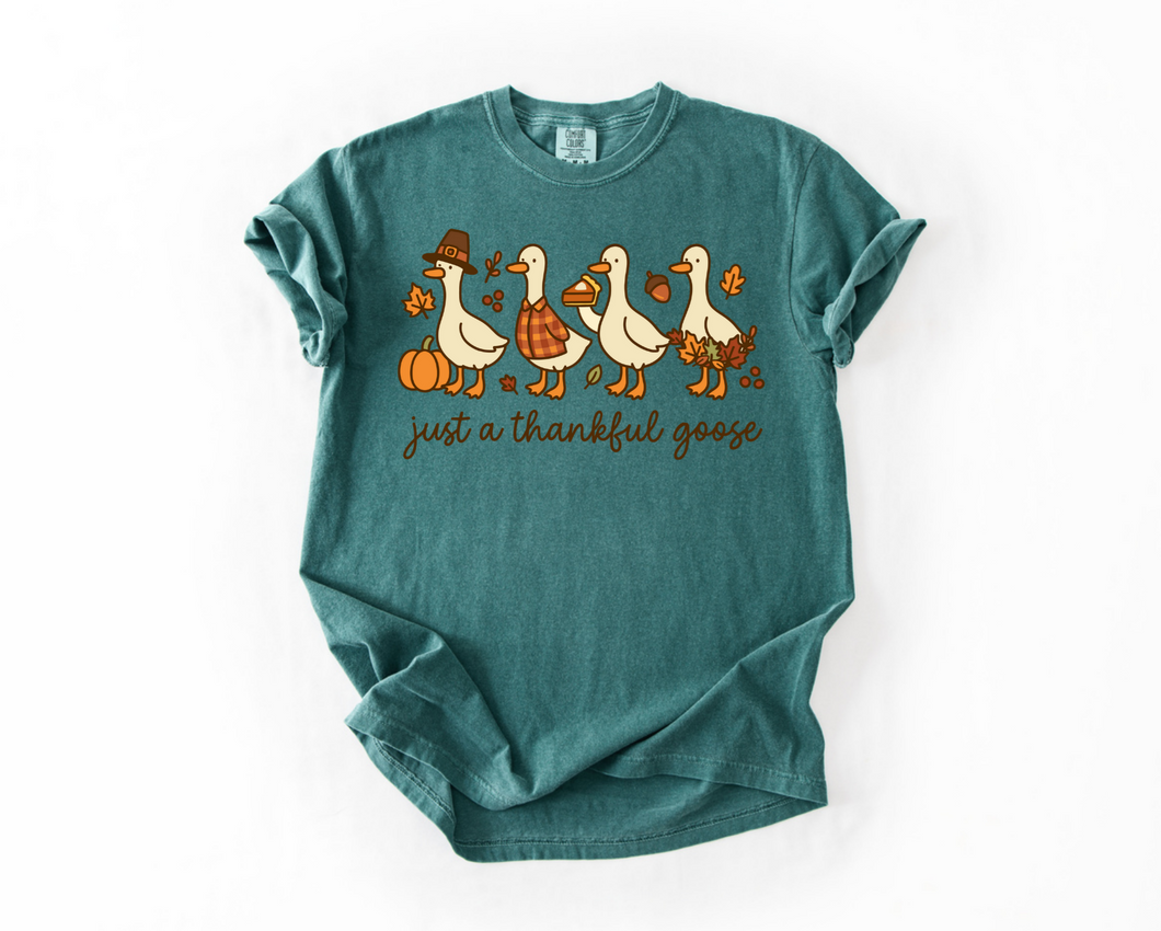 Just a Thankful goose tee