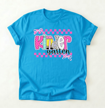 Load image into Gallery viewer, CHECKERED DOODLE BACK TO SCHOOL TEE
