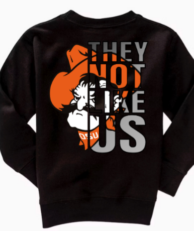 They not like us OSU crew neck sweatshirt