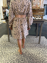 Load image into Gallery viewer, Side Cut Leopard Dress
