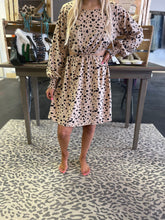 Load image into Gallery viewer, Side Cut Leopard Dress
