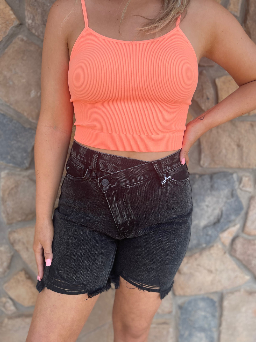 Distressed Dad Shorts / Kancan